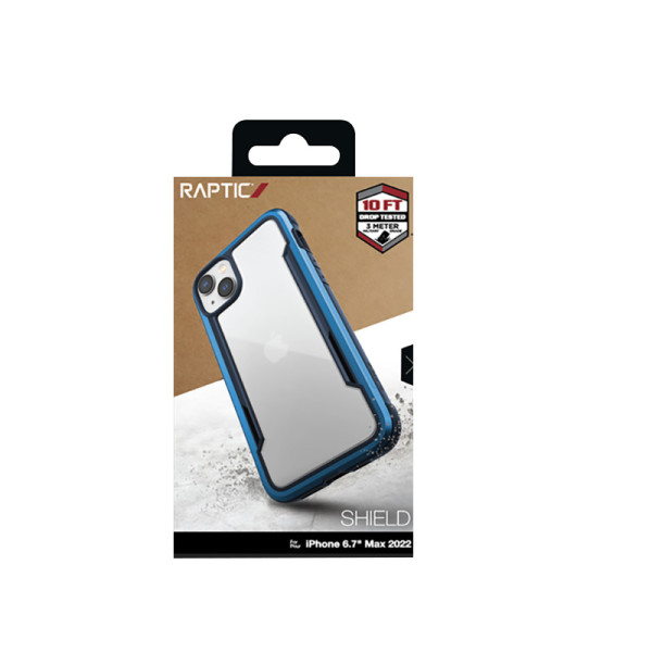 Etui Aluminiowe Do iPhone 14 Plus ( Drop-Tested 3M ) X-Doria Raptic Shield Niebieski