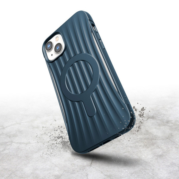Etui Biodegradowalne Do iPhone 14 Plus ( Drop-Tested 3M ) X-Doria Raptic Clutch MagSafe Niebieski