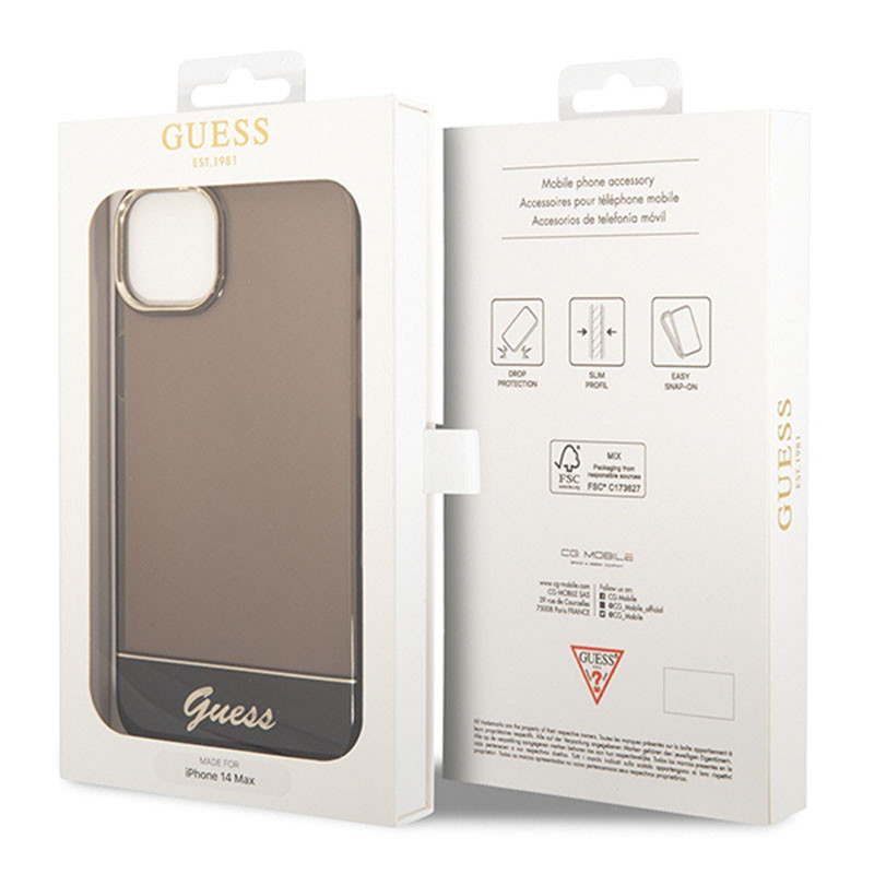 Etui Do iPhone 14 Plus Guess Translucent Czarny