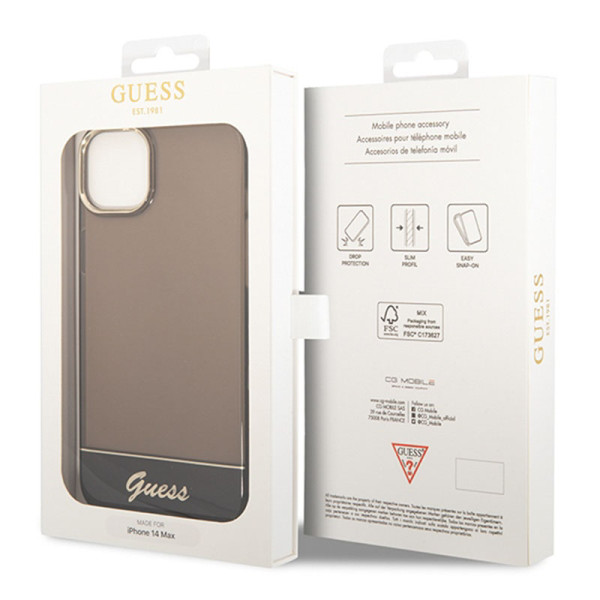 Etui Do iPhone 14 Plus Guess Translucent Czarny