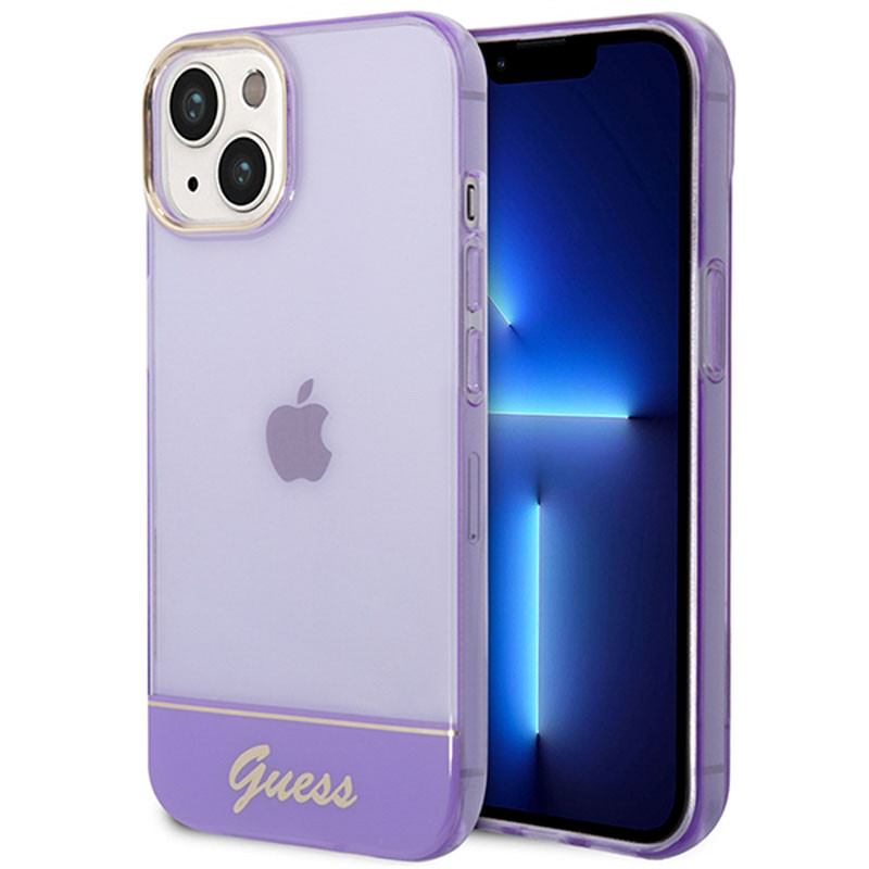 Etui Do iPhone 14 Plus Guess Translucent Fioletowy