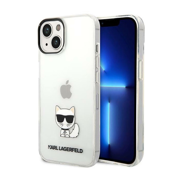 Etui Do iPhone 14 Plus Karl Lagerfeld Choupette Body Przezroczysty