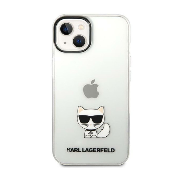 Etui Do iPhone 14 Plus Karl Lagerfeld Choupette Body Przezroczysty