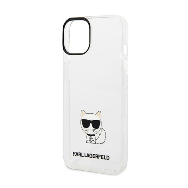 Etui Do iPhone 14 Plus Karl Lagerfeld Choupette Body Przezroczysty