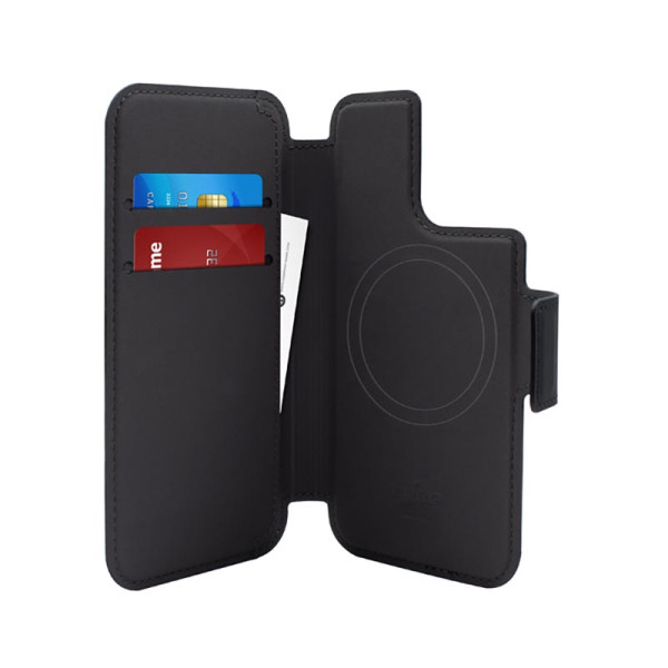 Etui Do iPhone 14 Pro / 13 Pro Puro Folio MagSafe Case Czarny