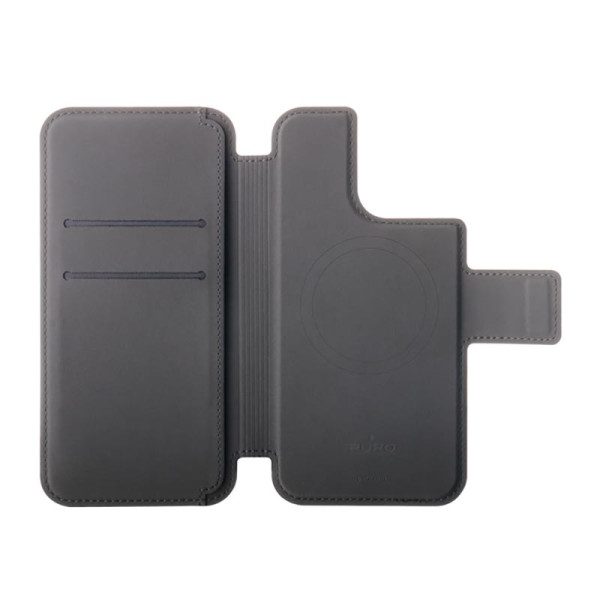 Etui Do iPhone 14 Pro / 13 Pro Puro Folio MagSafe Case Czarny