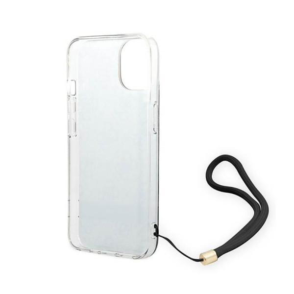 Etui Ze Smyczką Do iPhone 14 Plus Guess 4G Print Cord Czarny