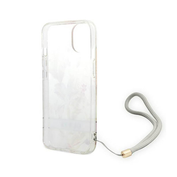Etui Ze Smyczką Do iPhone 14 Plus Guess Flower Cord Fioletowy