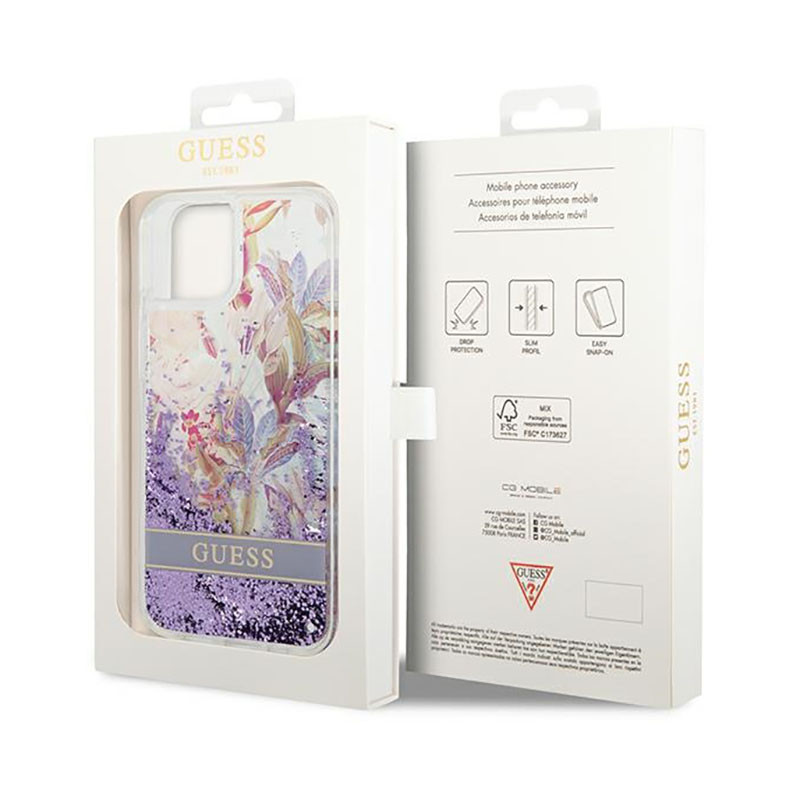 Etui Do iPhone 14 Plus Guess Liquid Glitter...