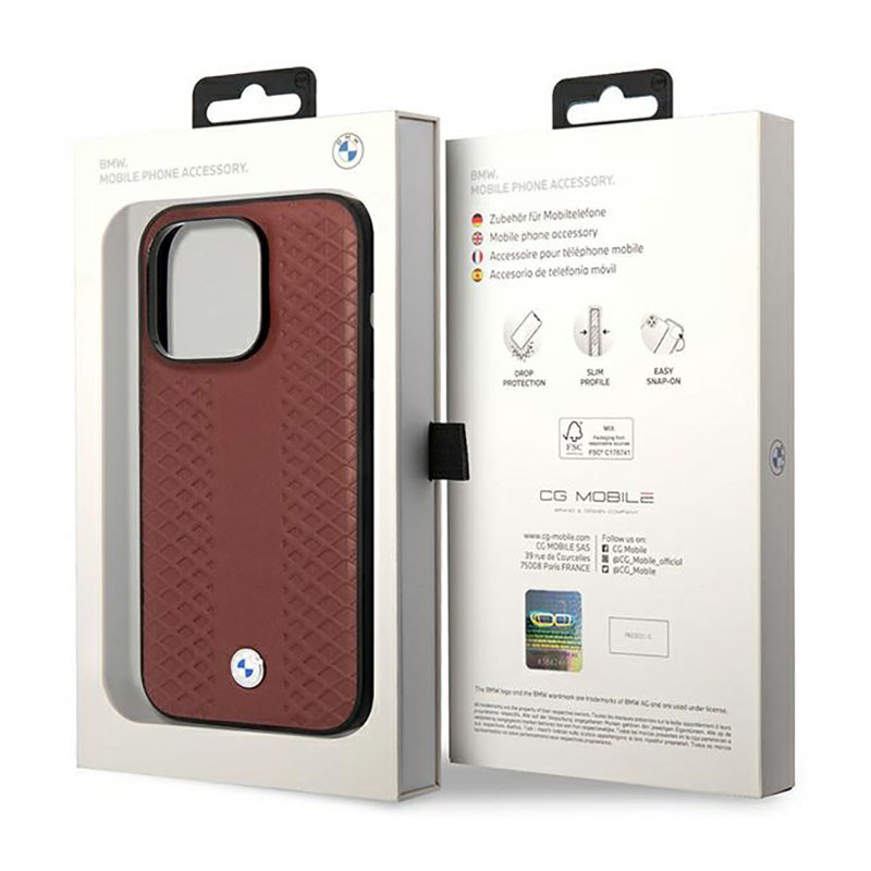Etui Do iPhone 14 Pro BMW Leather Diamond...