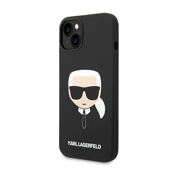 Etui Do iPhone 14 Plus Karl Lagerfeld Silicone Ikonik Karl`S Head Czarny