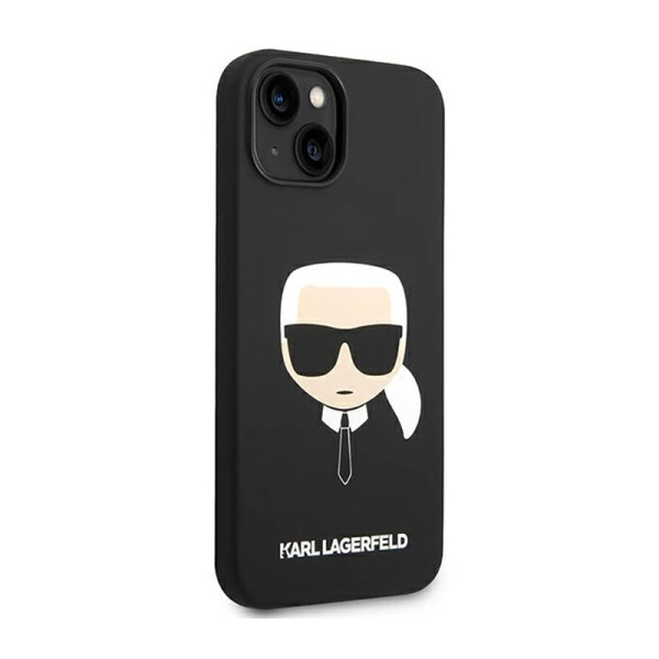 Etui Do iPhone 14 Plus Karl Lagerfeld Silicone Ikonik Karl`S Head Czarny