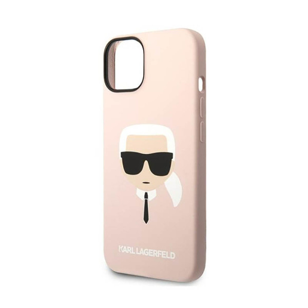 Etui Do iPhone 14 Plus Karl Lagerfeld Silicone Ikonik Karl`S Head Różowy