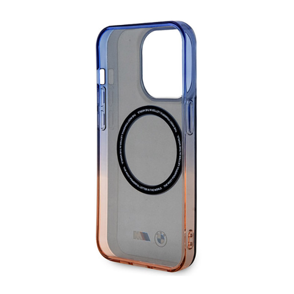 Etui Do iPhone 14 Pro BMW Gradient Bumper MagSafe Szary