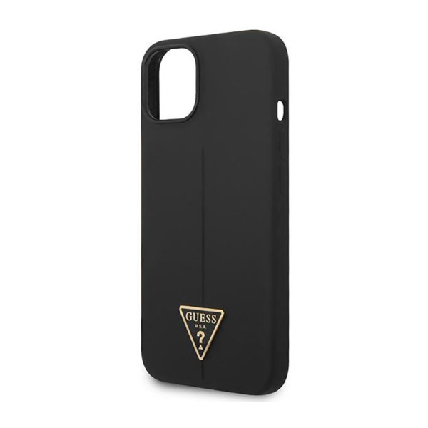 Etui Do iPhone 14 Plus Guess Silicone Triangle Logo Czarny
