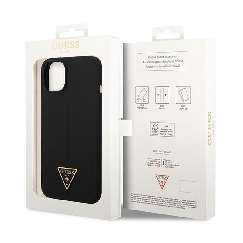 Etui Do iPhone 14 Plus Guess Silicone Triangle...