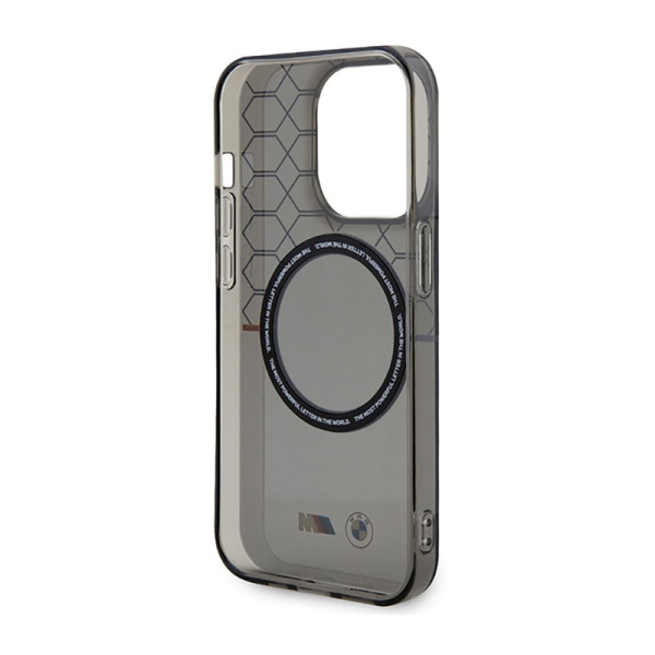 Etui Do iPhone 14 Pro BMW Pattern MagSafe Szary