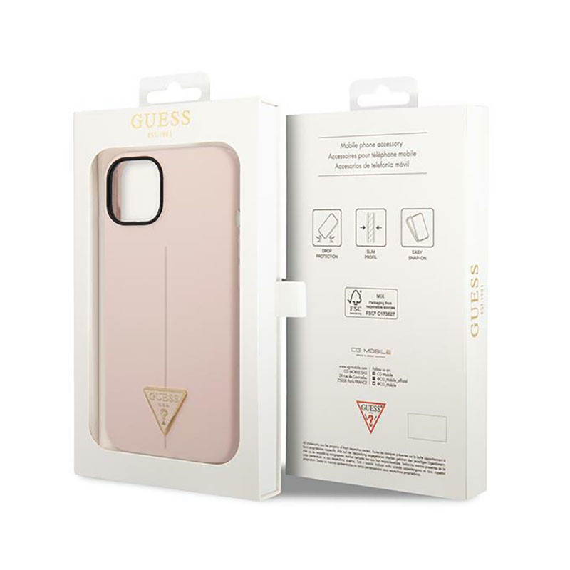 Etui Do iPhone 14 Plus Guess Silicone Triangle...