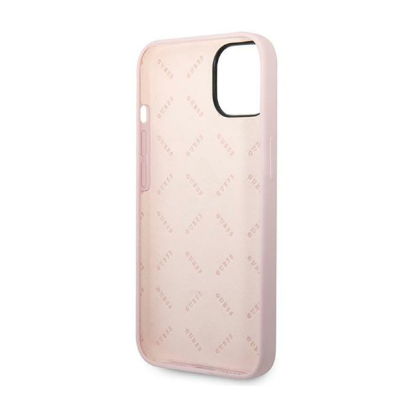 Etui Do iPhone 14 Plus Guess Silicone Triangle Logo Fioletowy