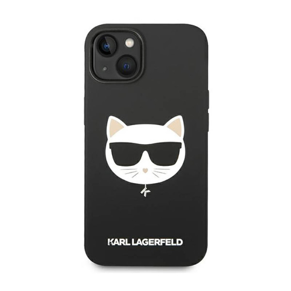 Etui Do iPhone 14 Plus Karl Lagerfeld Choupette Head MagSafe Silicone Czarny