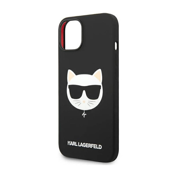 Etui Do iPhone 14 Plus Karl Lagerfeld Choupette Head MagSafe Silicone Czarny