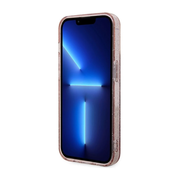 Etui Do iPhone 14 Pro Guess Glitter Gold MagSafe Różowy
