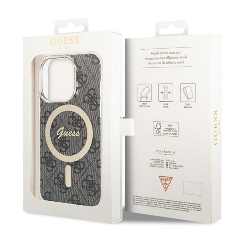 Etui Do iPhone 14 Pro Guess 4G MagSafe Czarny