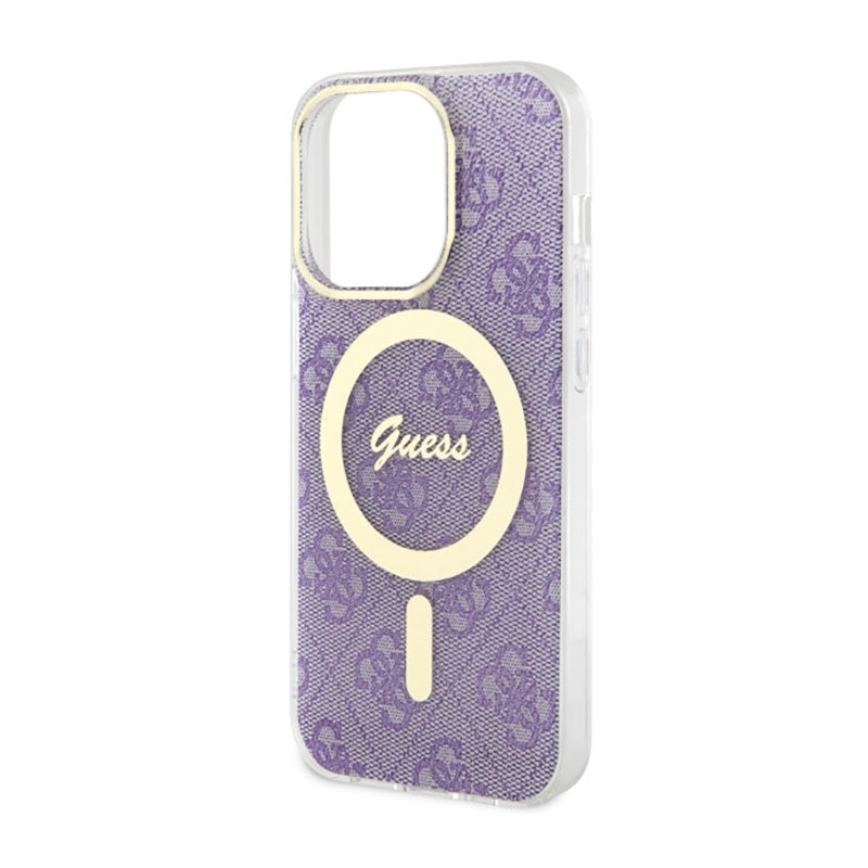 Etui Do iPhone 14 Pro Guess 4G MagSafe Fioletowy