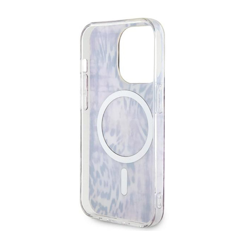 Etui Do iPhone 14 Pro Guess Leopard MagSafe Różowy