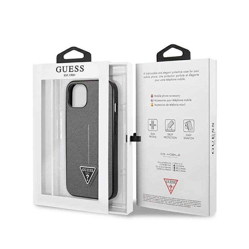 Etui Do iPhone 14 Plus Guess Saffiano Triangle...