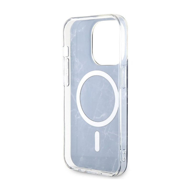 Etui Do iPhone 14 Pro Guess Marble MagSafe Czarny