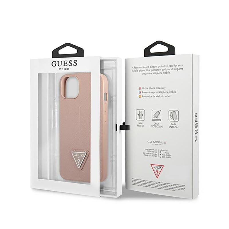 Etui Do iPhone 14 Plus Guess Saffiano Triangle...