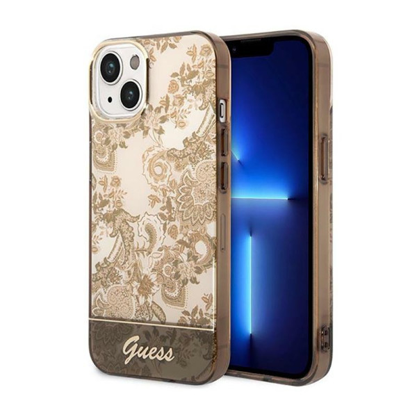 Etui Do iPhone 14 Plus Guess Porcelain Collection Brązowy