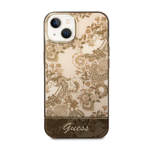 Etui Do iPhone 14 Plus Guess Porcelain Collection Brązowy