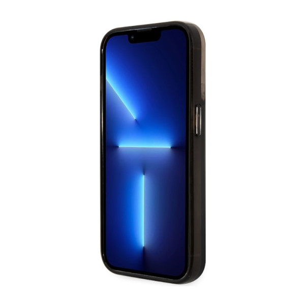 Etui Do iPhone 14 Pro Guess Liquid Glitter Transculent 4G Czarny