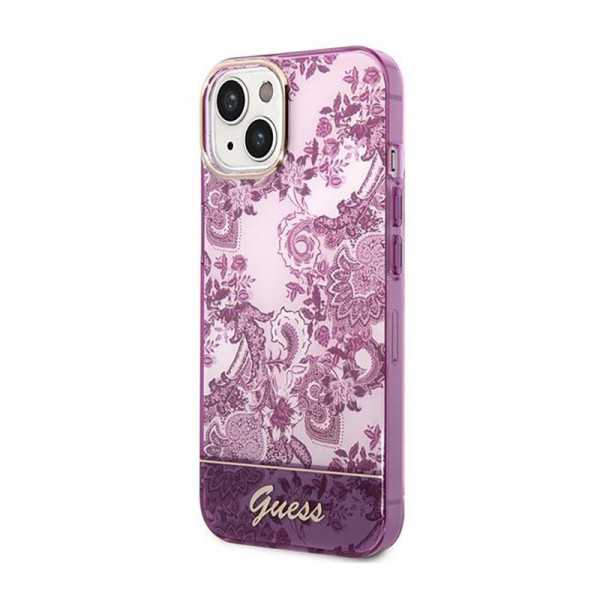 Etui Do iPhone 14 Plus Guess Porcelain Collection Różowy