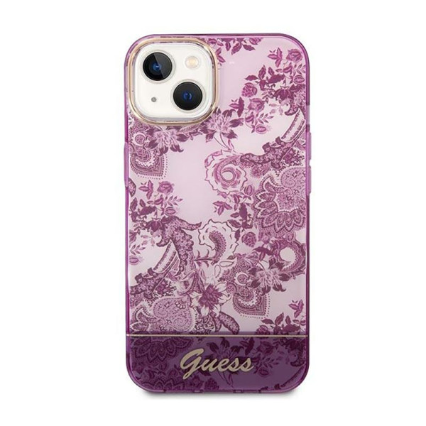 Etui Do iPhone 14 Plus Guess Porcelain Collection Różowy