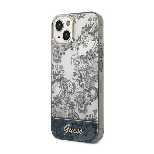 Etui Do iPhone 14 Plus Guess Porcelain Collection Szary
