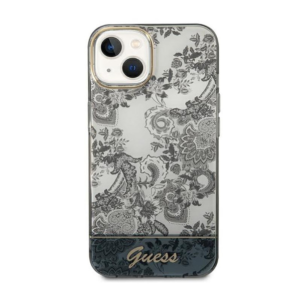 Etui Do iPhone 14 Plus Guess Porcelain Collection Szary