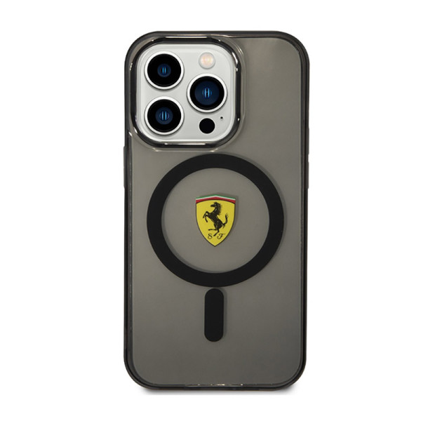 Etui Do iPhone 14 Pro Ferrari Translucent MagSafe Czarny
