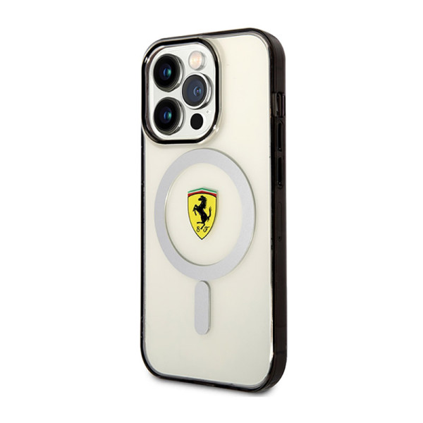 Etui Do iPhone 14 Pro Ferrari Outline MagSafe Przezroczysty