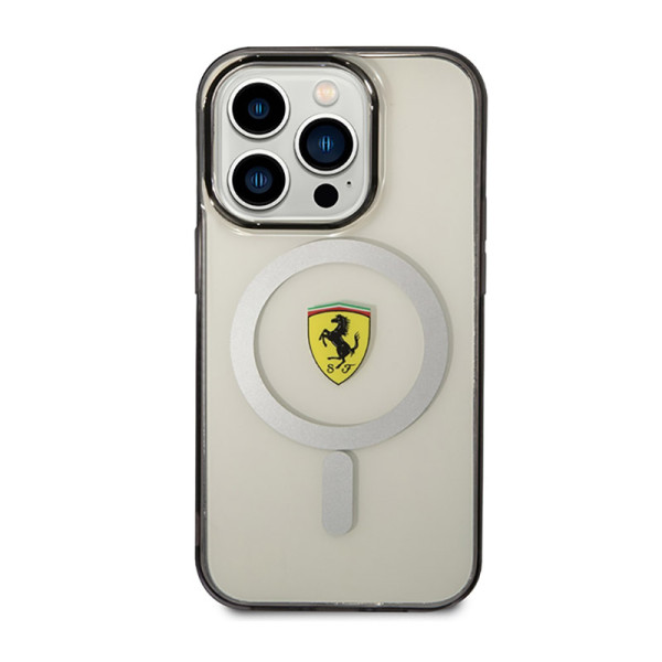Etui Do iPhone 14 Pro Ferrari Outline MagSafe Przezroczysty