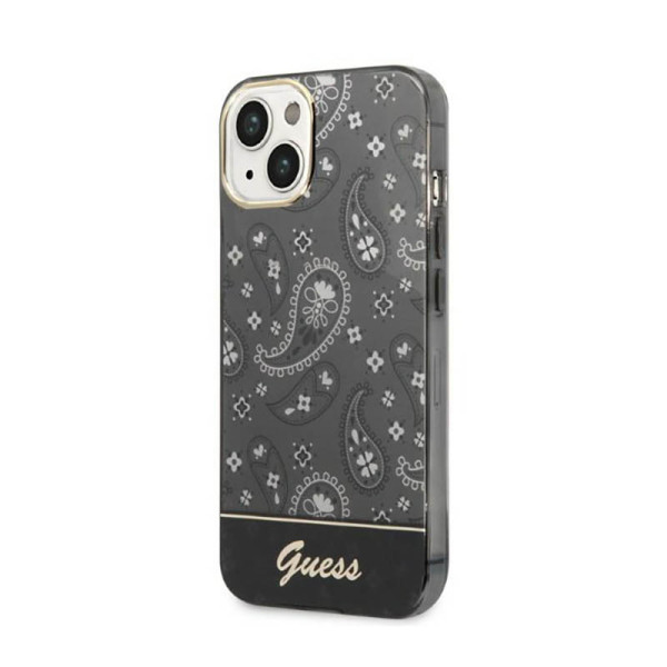 Etui Do iPhone 14 Plus Guess Bandana Paisley Czarny