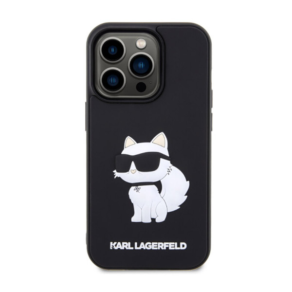 Etui Do iPhone 14 Pro Karl Lagerfeld 3D Rubber NFT Choupette Czarny