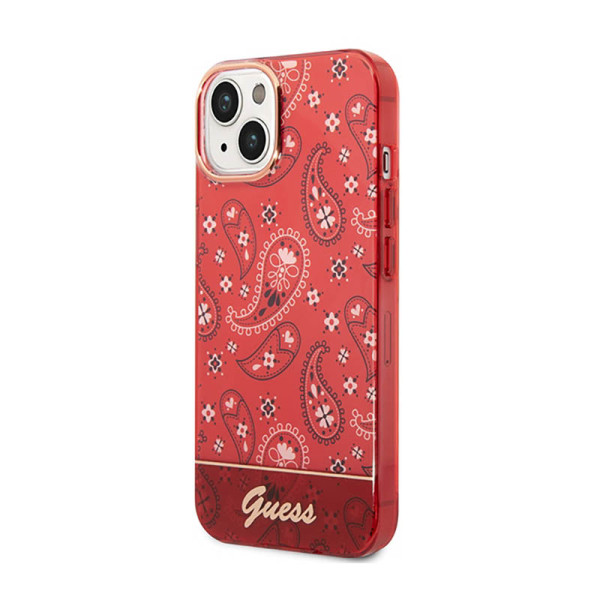 Etui Do iPhone 14 Plus Guess Bandana Paisley Czerwony