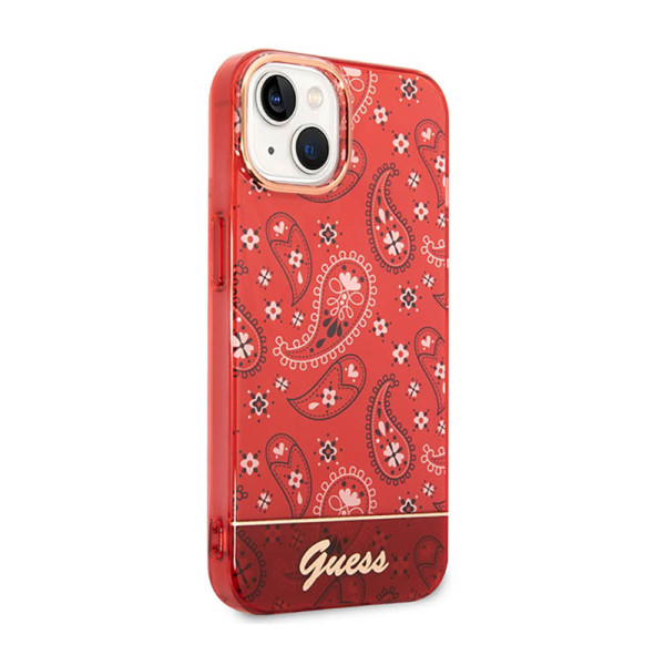 Etui Do iPhone 14 Plus Guess Bandana Paisley Czerwony