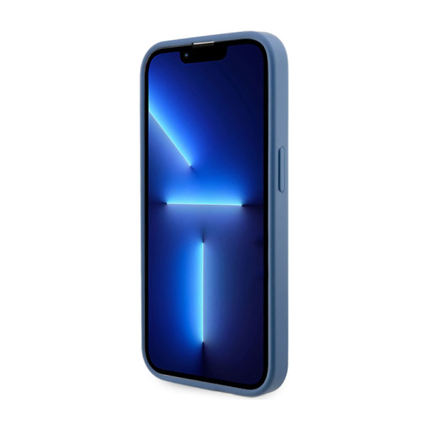 Etui Do iPhone 14 Pro Guess 4G Printed Stripes MagSafe Niebieski