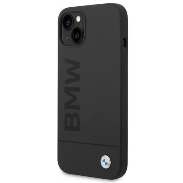 Etui Do iPhone 14 Plus BMW Silicone Signature Logo MagSafe Czarny