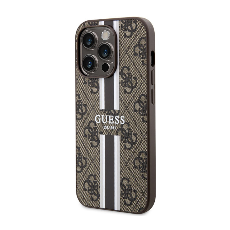 Etui Do iPhone 14 Pro Guess 4G Printed Stripes...