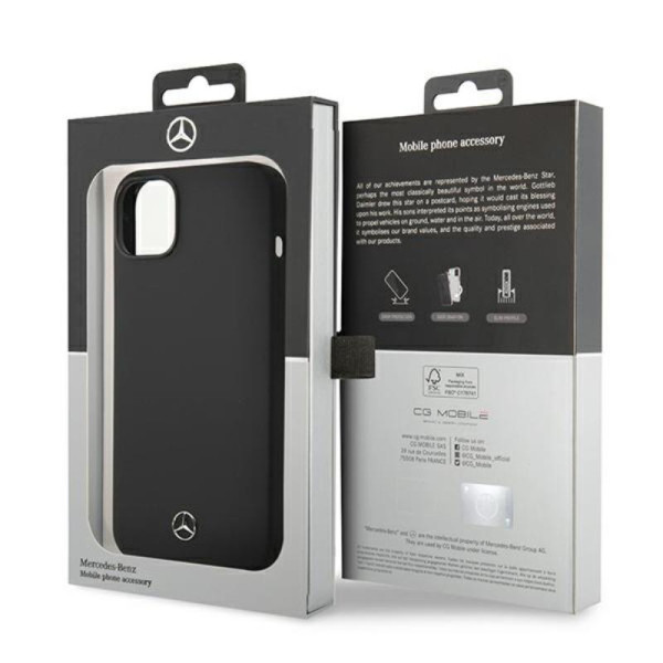 Etui Do iPhone 14 Plus Mercedes Silicone Line Czarny